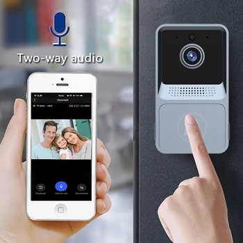 Bezdrôtový Zvonček Wifi Vonkajšie Kamery Diaľkové Video Security Door Bell Nočné Videnie Video Interkom Hlas Zmeniť Domov Dverí Monitor