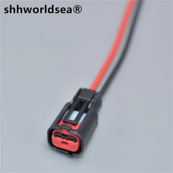 shhworldsea 2 Pin Auto konektor reproduktora plug Elektromagnetický ventil plug vavle plug 15383213 13579999 S Svorky pre ford focus
