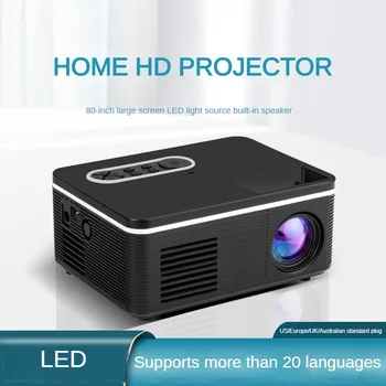 H90 Full HD LED Projektor domáceho Kina Led Video Film Projektorov s rozlíšením 1080P Smart Mini LED 1000 Lumenov Vstavaný Reproduktor Projektor