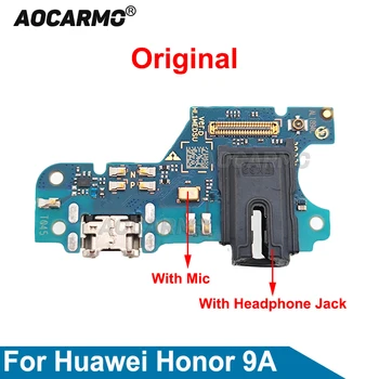 Aocarmo Pôvodný Pre Huawei Honor 9A Rýchle Nabíjanie USB Port Konektor pre Nabíjačku Konektor Dock pre Mikrofón Konektor pre Slúchadlá Náhradné