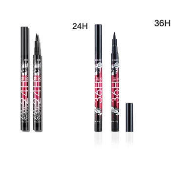 Prírodné Tekuté Očné Ceruzky Waterproof Black Eye Liner Pen Oči make-up Nástroj E1YD