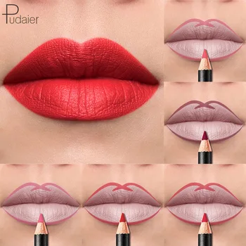 12 Farba Matný Lip Liner dlhotrvajúci Matný Rúž na Pery Bacuľatejšie Kozmetické Výrobky pre Ženy, Luxusné make-up Kozmetika