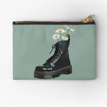 Dr. Martens Boot S Kvetmi Zips Vrecká Bielizeň Kozmetické Peňaženky Ponožky Vrecku Čistý Skladovanie Malé Mince Balenie Peniaze