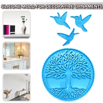 1pc Silikónové Stromu Života, Formovať Trvalé Dekorácie Crystal Epoxidové Živice Plesní, Fashion, DIY Plavidlá, Odlievanie Nástroj