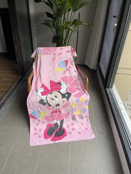 Obľúbené Disney Mickey Minnie Mouse Pláž Uterák Detský Bazén osuška Bavlna 75x150cm Plávanie Deka Chlapci Dievčatá Narodeninám
