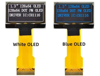 IPS 1.3 palcový 30PIN SPI Biela/Modrá OLED Displej CH1116 Kompatibilný pre SH1106 Jednotky IC 128*64 I2C/Paralelné Rozhranie