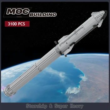 Kozmická loď, Super Ťažké rakety Saturn V Rozsahu Model stavebným Priestor Rocket Booster MOC Vzdelávania Medzihviezdny Hračka Darček