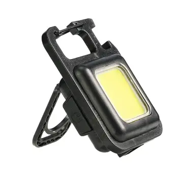 KLAS Pracovné Svetlo Vonkajšie Silné Svetlo Baterka Mini Multifunkčné Nepremokavé Núdzové Keychain Svetlo, USB Nabíjanie
