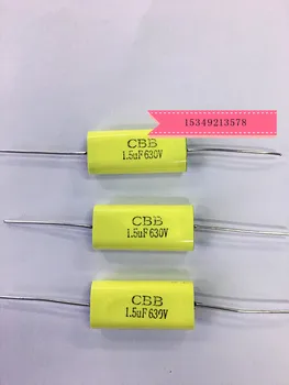 Nový Indukčný ohrev kondenzátor / 630V1.5UF / CBB20 axiálne non-induktívne absorpcie / MKP polypropylénový film kondenzátor