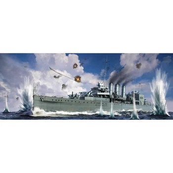 Hračka Loď Trumpeter 06734 1/700 HMS Cornwall Ťažké Navy Bojové Krížnik Statický Model Auta TH20198-SMT2