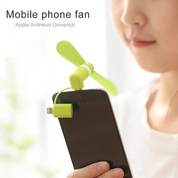 Mini 2 V 1, Mobilný Telefón, Ventilátor, Micro USB Adaptér Typu Smartphone IOS Android, Ako Samsung, LG A Tablet PC Prenosný