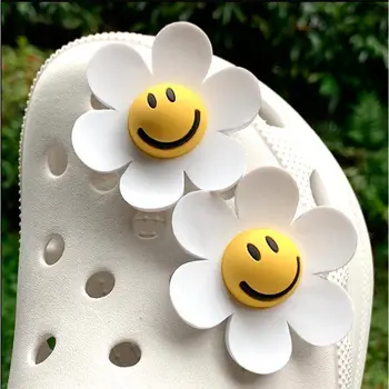 Kvety Croc Charms DIY Obuvi Dekorácie Sun Flower Obuvi Pracky Croc Charms Dizajnér Dreváky Doplnky, Aby Váš Jedinečný Croc