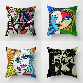 Kreatívne Abstraktné Žena vankúš umenie obliečka na Vankúš sofa dekorácie Picasso olejomaľba vytlačené obývacia izba, Spálňa domáce dekorácie
