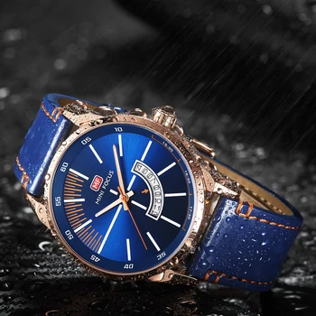 Muži Sledovať 2022 pánske náramkové hodinky Quartz pravej Kože Muž Top Značky Luxusné Náramkové Hodinky s Kalendárom Relogio Masculino