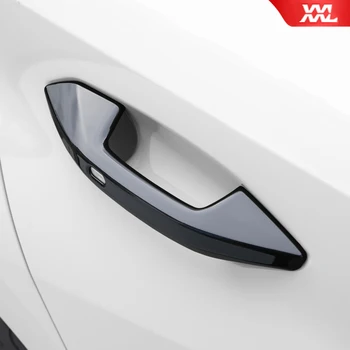 Pre Audi A3 8Y 2022 2021 2020 Sportback Limuzína Nová karbónová vzor Dvere Auta Rukoväť Kryt Výbava Nálepky