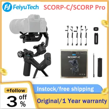FeiyuTech Úradný Feiyu SCORP-C 3-Os, Prenosné Gimbal Stabilizátor Rukoväť pre DSLR Fotoaparát Sony/Canon/Nikon s 2,5 kg zaťažení