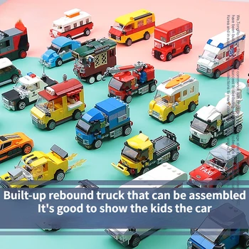 MOC puzzle puzzle blok detí racing model hračka detí vrátiť off-road auto automobilovej dopravy hračka darček k narodeninám