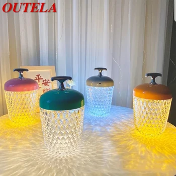 OUTELA Európsky Štýl LED Borovicové Šišky stolná Lampa Kreatívny Dizajn Dekoratívne Pre Domáce Obývacia Izba, Spálňa