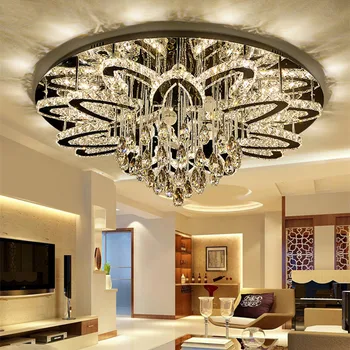 Moderné Luxusné Stmievateľné Led Luster Obývacia Izba Lesk K9 Cristal Led Stropný Luster Osvetlenie Chrome Led Lampy, Svietidlá