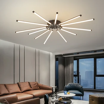 Moderná Severská LED Stropný Luster Pre Obývacia Izba Jedáleň Kuchyňa Spálňa Stropné Svietidlo BlackCreative Dizajn Závesné Svetlo