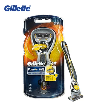 Nový Príchod Gillette Fusion Proshield Flexball Oholenie holiace strojčeky 1 Britva Držiteľ 1 holiaci strojček čepeľ Pre Mužov Fúzy odstránenie starostlivosť o Tvár