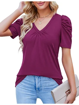 Letné krátke sleeve T-shirt farbou voľné top ženy roupas femininas plus veľkosť topy pre ženy roupas