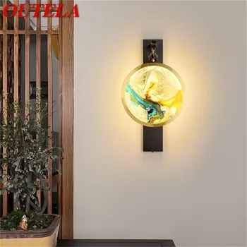 OUTELA Krytý Nástenné Svietidlá Svietidlá Mosadz Luxusné LED Sconces Moderné Nástenné svietidlo pre Domáce Spálne, Obývacia Izba, Kancelária