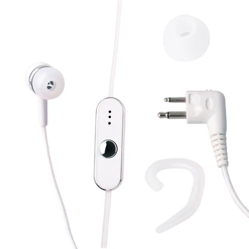 Biela earhook typ Slúchadlo Headset Mikrofón PTT pre Motorola obojsmerné Rádiové Walkie Talkie CP040 CP125 CP140 CP180 CP185 CP300