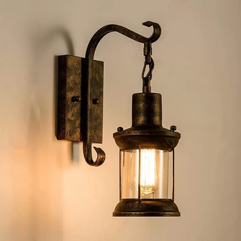 Retro priemyselné nástenné svietidlo spálňa, nočné lampy, dekoračné svetlo jedáleň uličkou svetlo štúdia lampa AC160V-240V Obsahovať žiarovky