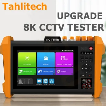 Inovovaný 7Inch IPC CCTV Tester Tools Wanglu 8K H. 265 8K 8MP TVI CVI AHD SDI CVBS IP Kamera Tester Monitor s TDR Kábel tracer