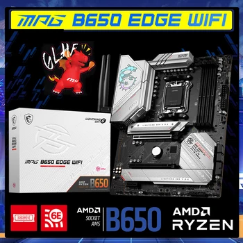 Pätica AM5 MSI MPG B650 EDGE WIFI základná Doska AMD B650 DDR5 6600(OC) Biela PCIE 4.0 Podpora RYZEN 7000 Série 7600X 7700X 7950X