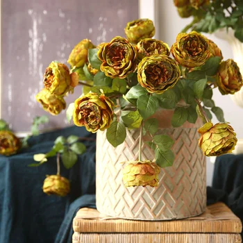 60 cm Umelé Jeden Royal Ruže Kvet Svadobné Domova Podvodov Európskeho Umenia Organizuje Americká Obývacej Miestnosti Dekorácie