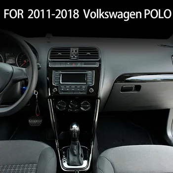 Pre Polo Celý Set Interiéru Čierne Auto Tabuli Zásuvky Nálepku Krytu Radenie Výbava pre Volkswagen Polo 2011-2018 6R 6C MY15