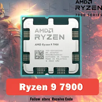 AMD Ryzen 9 7900 R9 7900 3.7 GHz 12-Core 24-Niť CPU Procesor 5NM L3=64M 100-000000590 Zásuvky AM5 Bez chladiča