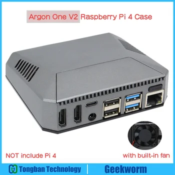 Argón V2 Raspberry Pi 4 Prípade, Hliníkový kryt s Ventilátorom pre Raspberry Pi 4 Model B 2GB/ 4GB/ 8GB
