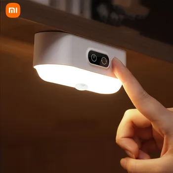 Xiao Pohybový Senzor LED Nočné Svetlo USB Nabíjateľné/plug-v Rámci skriňa, Svetlo Magnetické Plynulou Stmievanie Svetla na Čítanie