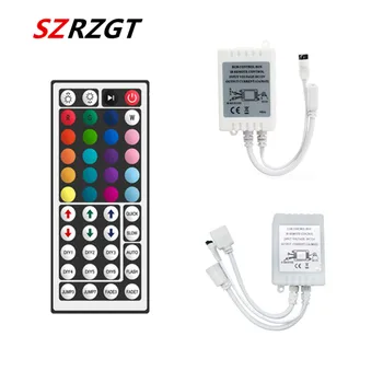 Led Controller 44 Kľúče, IR LED RGB Controler box 1 až 2 Radič, IR Diaľkové ovládanie Stmievač DC12V Pre RGB 3528 5050 LED Pás Svetla