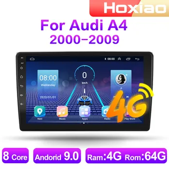 4 G Android 9 2din autorádia Multimediálny Prehrávač Videa Pre Audi A4 2000 2001 2002 2003 2004 Roky 2005-2009 Navigácia GPS, audio, 2 DIN