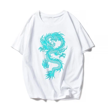 Dragon Grafické Tlače Ženy T-shirt Harajuku Streetwear Krátky Rukáv T Shirt Žena 2023 Lete Grafické Y2k Šaty, Topy Tees