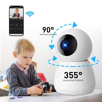 2MP 1080P Bezdrôtové bezpečnostné Kamery Infračervené Nočné Videnie 2.4 G WiFi Bezdrôtové Bezpečnostné Kamera, Detekcia Pohybu Dieťa Monitorovanie