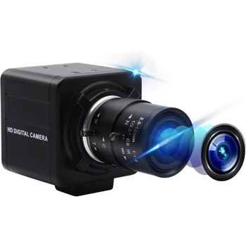 ELP 13MP Mini Kameru Varifokálny CS Objektív 2.8-12mm HD USB Kamera pre Skenovanie Nahrávanie Videa ELP-USB13M02-MFV(2.8-12)