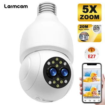 2K 4MP E27 Žiarovka Fotoaparát, WiFi Binokulárne 1080P Bezpečnostné Kamery 5X ZOOM Video Dohľad Auto Tracking Alexa Baby Monitor ICsee