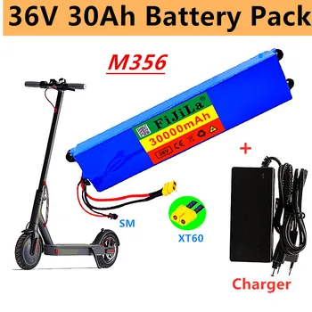 2023 Nové 10s3p 36V 30Ah lítium-iónová batéria, vhodná Mijia m365 batériou elektrický skúter BMS + nabíjačka