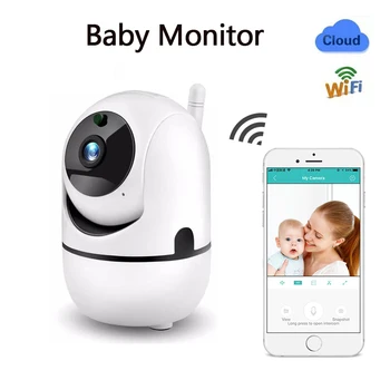 Ip Wifi Kamera Ycc365 Plus Baby Monitor Krytý CCTV Zabezpečenia Ochrany AI Sledovanie Audio Bezdrôtové bezpečnostné Kamery