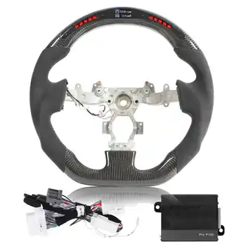 LED Volant Uhlíkových Vlákien LED Displej Shift Svetlá, Volant Výmena za Nissan GT-R R35 2009-2016