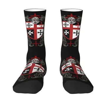 Kawaii Tlač Rytieri Templar Cross Shield Symbol Ponožky Tvárny Leto Jeseň Zima Stredoveké Znak Tajomstva, Aby Posádky Ponožky